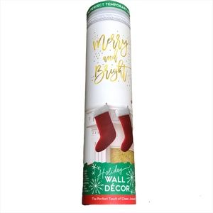 Peel 'N' Stick Merry & Bright Holiday Decor Wall Art